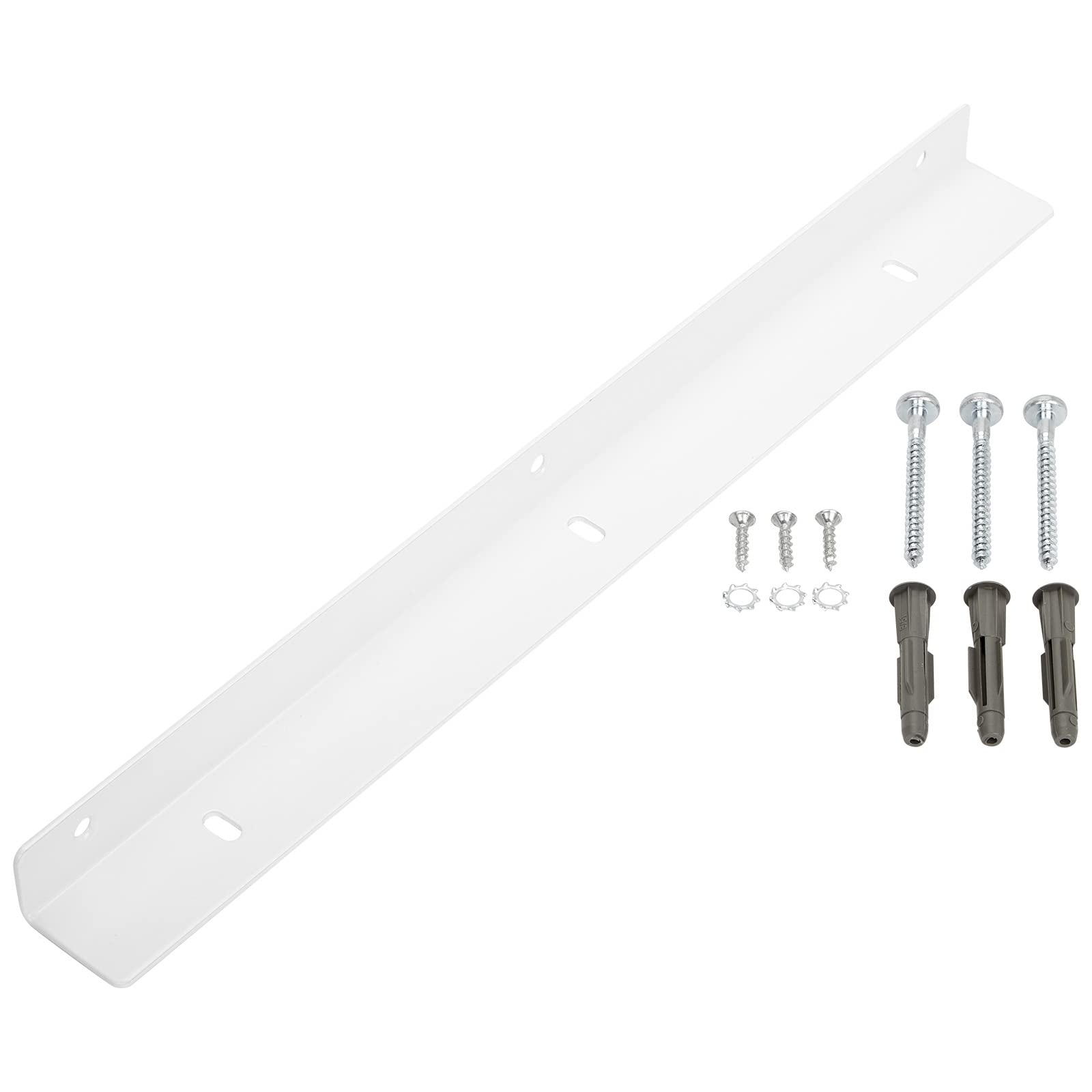SOTECH 3 Stück Auflagewinkel 400 mm weiß inkl. Montagematerial Wandkonsolen für Arbeitsplatte Tischplatte Schreibtischplatte Montagewinkel
