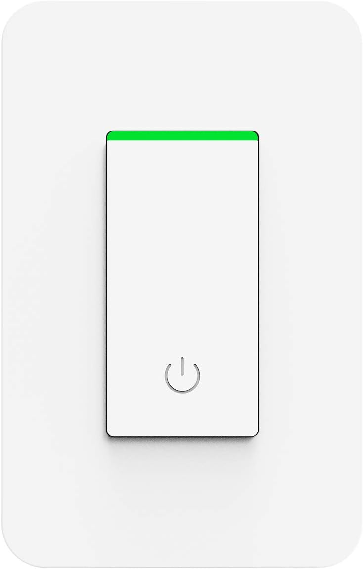 Smart Switch, Smart WiFi Light Switch Google Assistant IFTTT Compatible, Single-Pole Only, Netural Wire Required