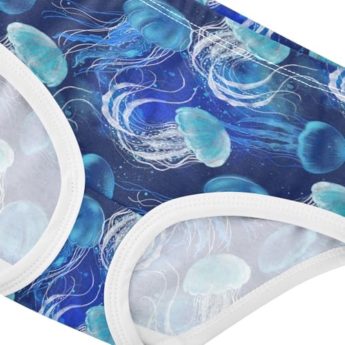 Girls Underwear Soft Cotton Jellyfish Kids Panties in Sizes 2/3t, 4t, 5t, 6 and 84