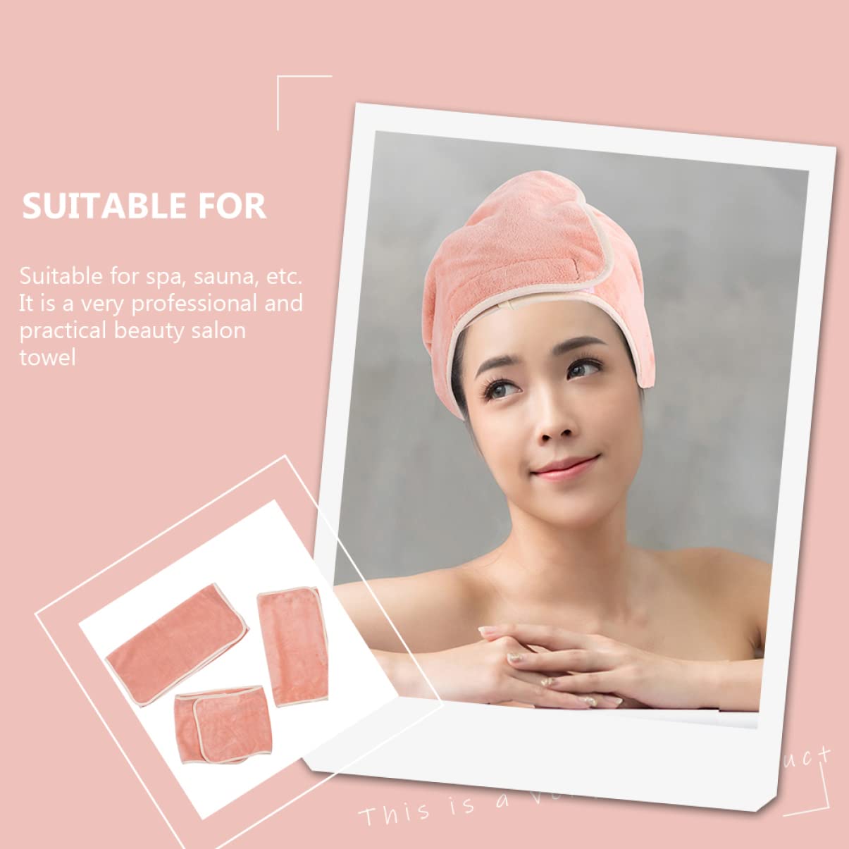 Superfaser Haarwickel fürs Spa, 2 Satz, Orange, für Frauen