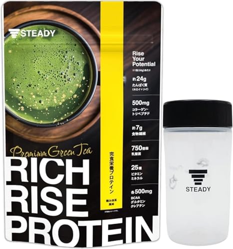 STEADY Sh{H veC ^pN24g zGC \C H@ 750̓_ R[Q VL[RRA RICH RISE PROTEIN b`CYveC (750g, 07.ɂݖiVFCJ[tj)