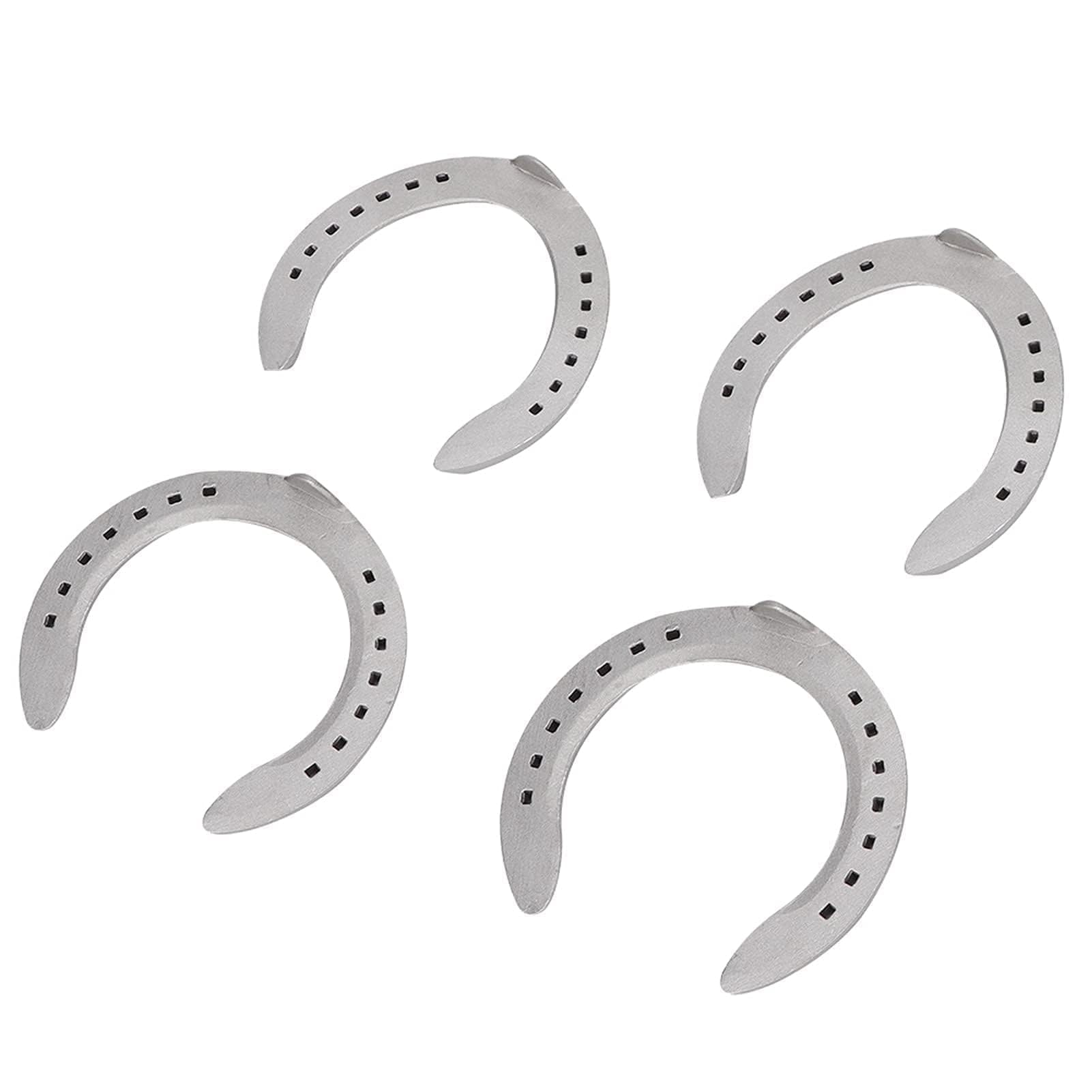 Zerodis Fer à Cheval en Alliage d'Aluminium, Kit de 4 Pièces, Antidérapant, Résistant à l'usure, pour Courses de Chevaux et Équitation