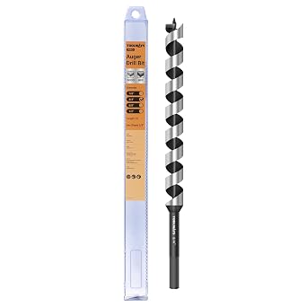 3/4 Inch x 12 Inch Auger Drill Bit, Long Auger Drill Bit for Wood, Hex Shank 3/8 Inch One Piece Wood Drill Bit, Smooth Drilling for Drywall, Plastic, Composite Materials