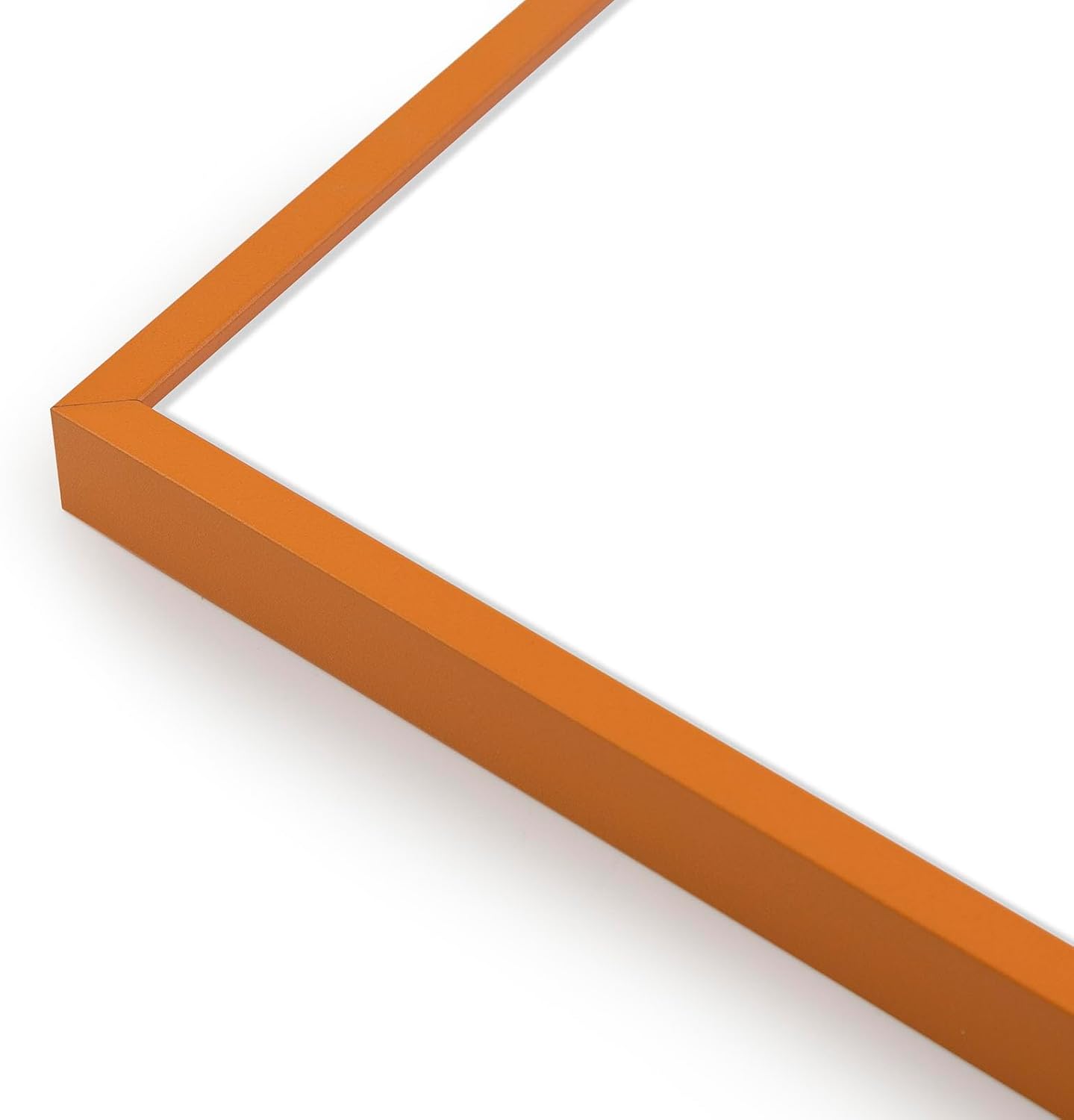 Golden State Art 2-Pack 11x14 Aluminum Picture Frames with 8x10 Mat - Orange Metal Photo Frames, Shatter-Resistant Plexiglass, Wall Mountable for Home & Office Decor, Horizontal or Vertical Display