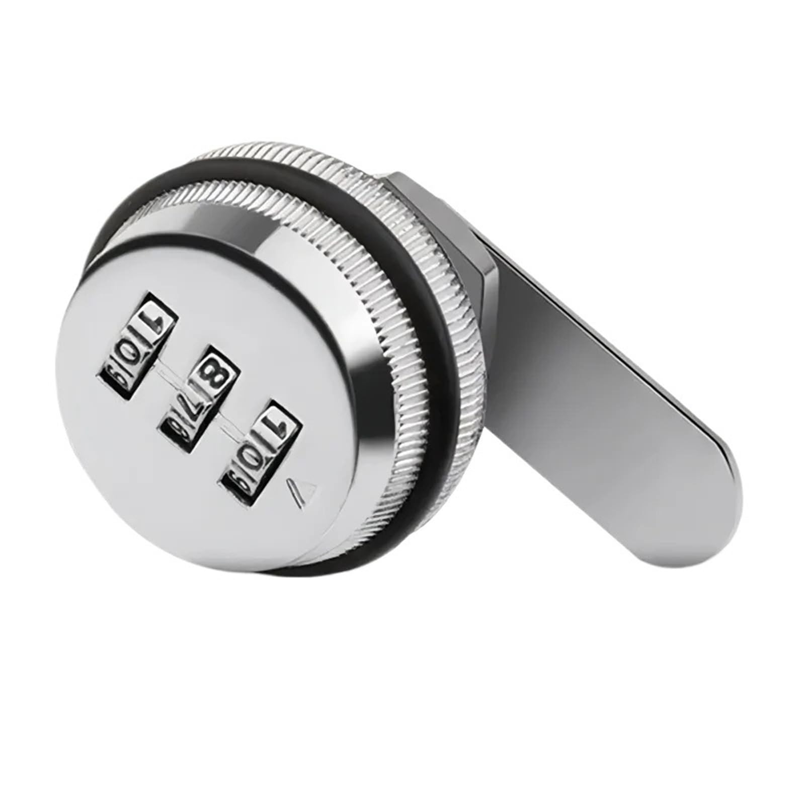 Combination Cabinet Lock Black/Silver 20mm Core Password Locks Security Home Automation Cam for Mailbox Door for Cabinet Letterbox(Metal-Silver)