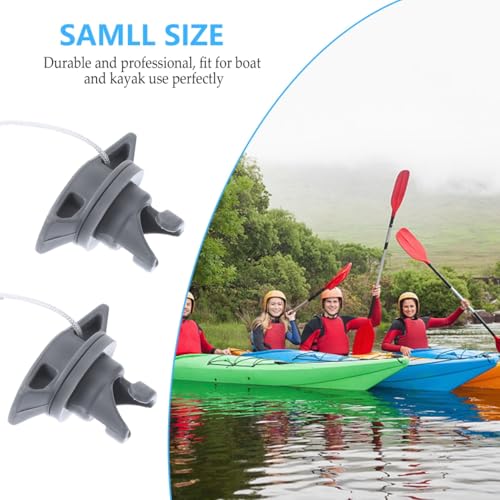 BESPORTBLE Schlauchboot Ventil - 2st Drehbare Motorhaube Kajak Ventilkappe Luftkappe Für Boote Sup Ventil Schleppbarer Rohrstopfen Beiboot Spiralstecker