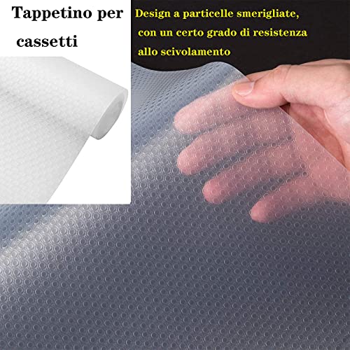 2 Pezzi Tappetino Antiscivolo Cassetti(30 x 300 cm...