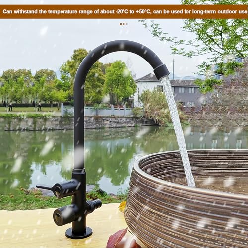 Robinet de jardin en laiton durable double vanne pour colonne eau