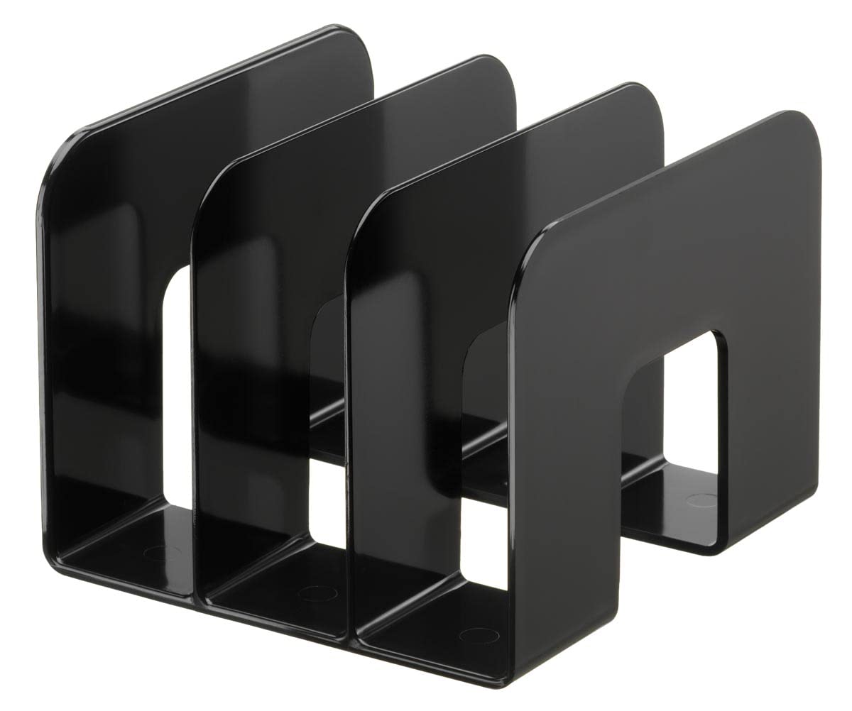 Durable 1701395060 - Porta Cataloghi Trend, 3 Comparti, per Cataloghi e Brochure, 215 x 165 x 210 mm, Nero