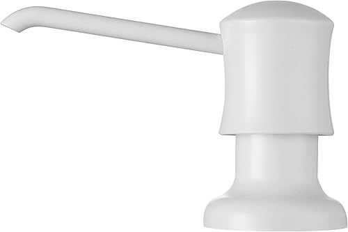 Miniatura 14 de Dispensador de jabón para fregadero de cocina (bronce frotado con aceite), diseño integrado y recargable desde la parte superior con botella de