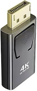 4K DisplayPort to HDMI Adapter, DP 1.4V Nickel Plated Converter for Desktop, Laptop, Projector, Monitor (Gold, 1 Pack)