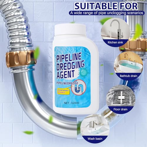 Powerful Pipe Dredging Agent,Pipeline Dredging Agent,Powerful Quick Cleaning Drain,Kitchen Sink Drains and Pipe Cleaner,for Kitchen Bathroom Toilet - Image 4