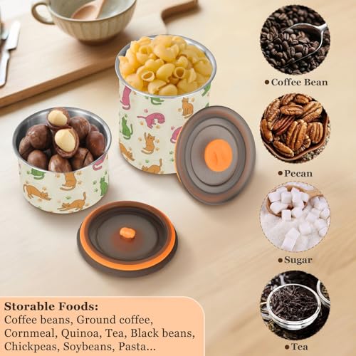 Contenedor de Café de Acero Inoxidable 900ml DOMIKING miniatura 5
