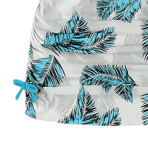 Kids Girls Flower Wrap Skirts with Bikini Bathing Suits Padded Beach 3 Piece Swimsuits Sets Cute Ruched Swimwear2