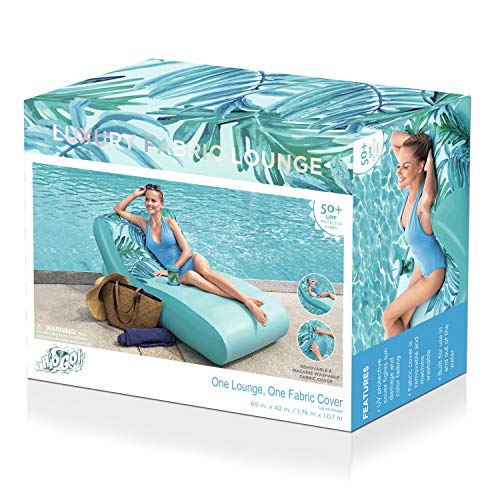 H2O Go Luxury Fabric Inflatable Pool Lounge (69" X 42") #TOP6