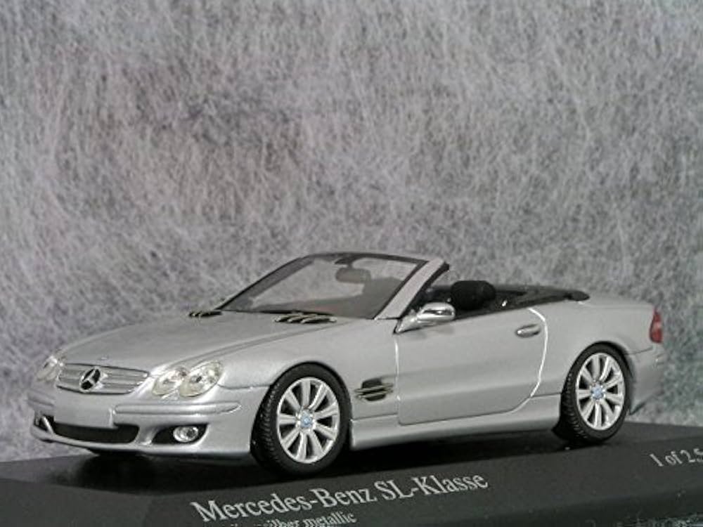 1/43 メルセデスベンツ　SLクラス　ディーラー品　ミニカー　グレー 1/43 メルセデスベンツ SLクラス ディーラー品 ミニカー グレー