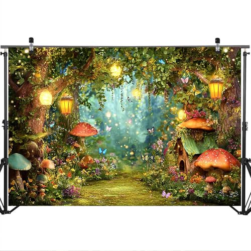 Fondo fotográfico bosque encantado 10x8ft Mocsicka miniatura 5