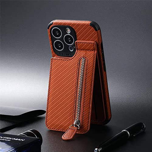 Coque portefeuille de qualité supérieure en cuir marron pour iPhone SE 2020