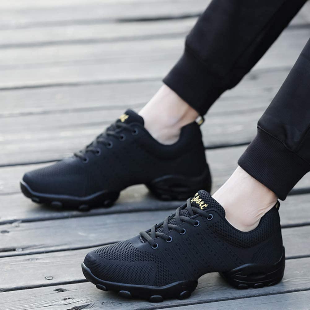 Scarpa Jazz Uomo Pelle Traspirante Scarpe da Ballo Latine Nero 44 EU