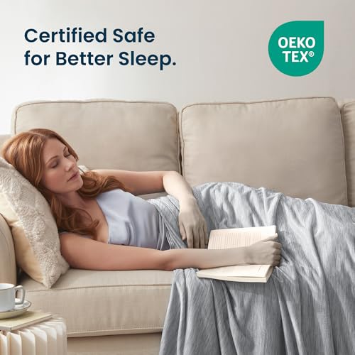 50 x 70 Sleep Zone Nanotex Cooling Throw Blanket (Grey) 6.49 + Free Shipping w/ Prime or on 35+ + 50% Off Code FWJ9M0F6 - image 5