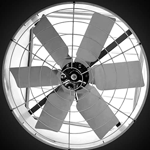 Ventilador potente industrial y extractor de aire para pared, con persiana automática, para ventilación en ático, cobertizo o garaje, extractor para baño potente miniatura 6