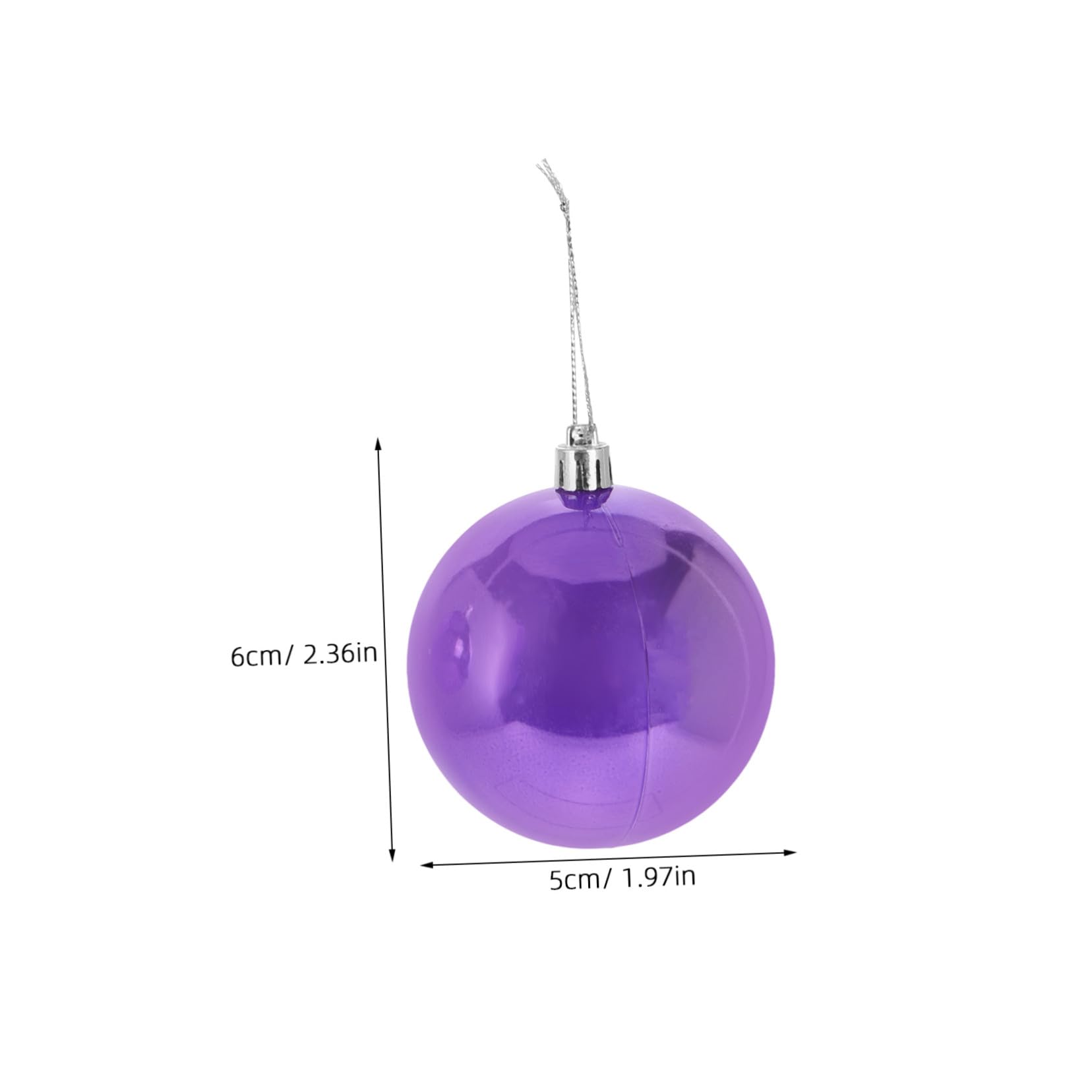 POPETPOP 37pezzi Palline di Natale Sospese Ornamenti Forma di Palla di Decorazioni Fiori per Alberi di Natale e Feste di Capodanno Infrangibili e Facili da Appendere