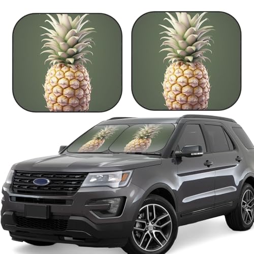 Pare-soleil voiture pliable S anti-chaleur motif ananas