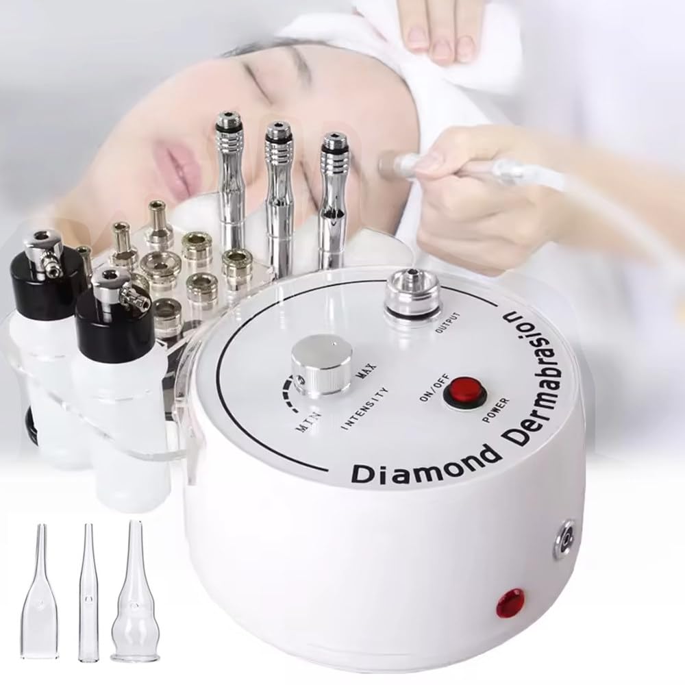 Máquina De Microdermoabrasión con Diamante, Dispositivo 3 En 1 para El Cuidado Facial, con Pulverizador De Vacío, Profesional para La Eliminación De Puntos Negros.