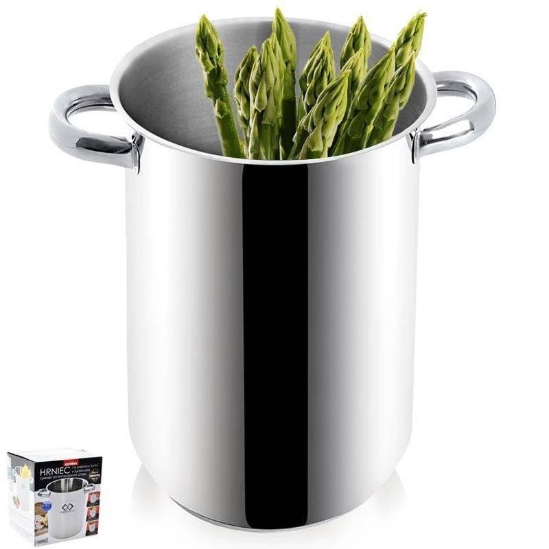 Casserole à asperges en acier inoxydable pour cuiseur à jambon 14 cm 3,2 l