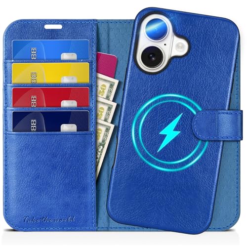 TUCCH iPhone 16 Ή P[X 蒠^ 2 in 1  ACtH[16 蒠^P[X O\ [RFIDubLO] J[h|Pbgt uX^h@\ Ռz Sʕی PU ӂ16Jo[ 2024N 