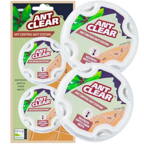 Ant Stop - Home Defence Ant Killer | Ant Bait Station twin - AntKiller Indoor & Outdoor | Ants Stop Bait Stations Outdoor Ant Clear for Home Garden | AntControl to Destroys ants & nests (antrap)