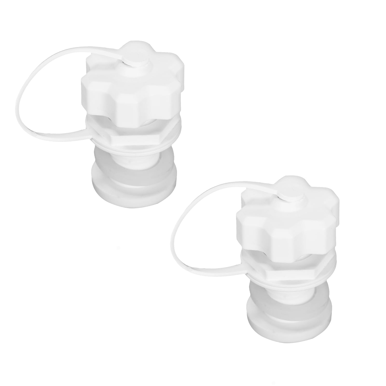  White Replacement Threaded Drain Plug Cooler Drain Plug Assembly - 1.66" Shaft Length for Efficiency
| 2 Sets White Thr
