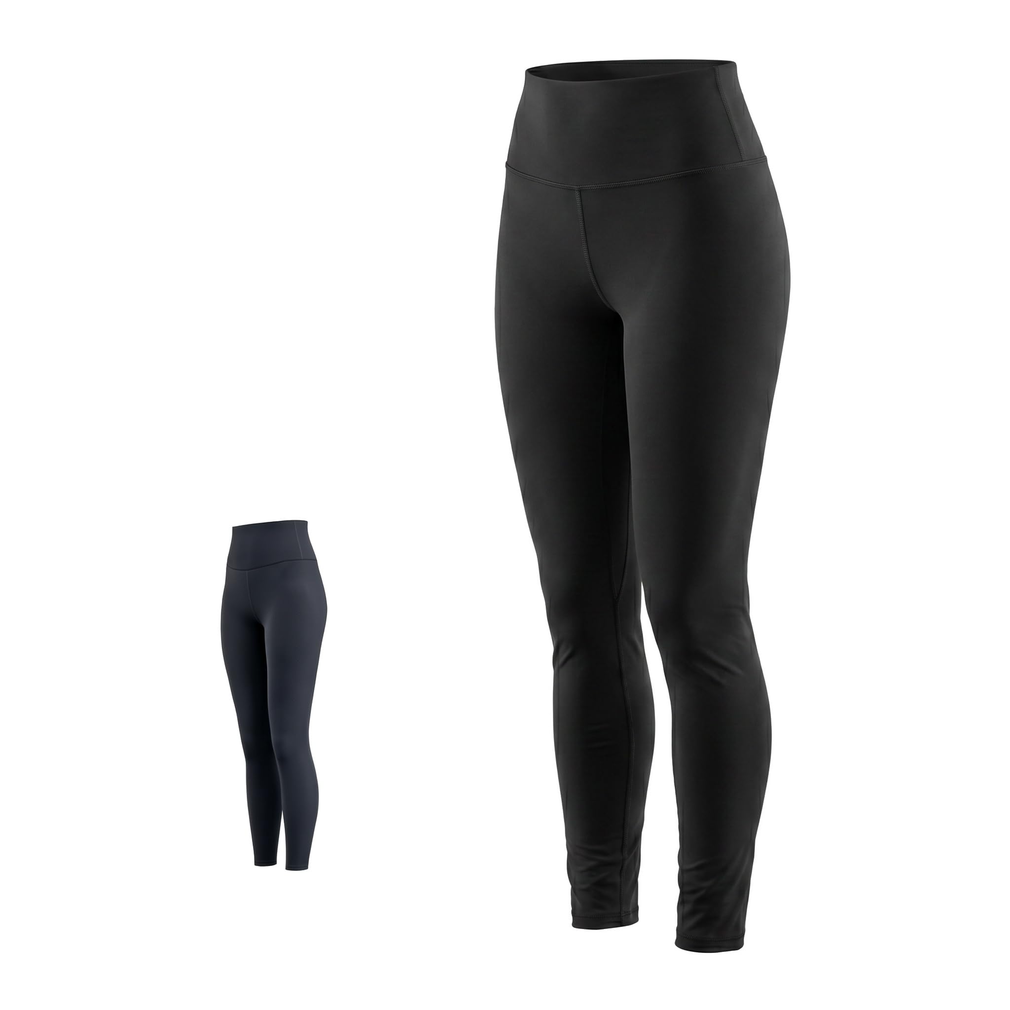 Sosayet Damen Hochbund Yoga Leggings, Hohe Taille Schlaghose, Schwarz