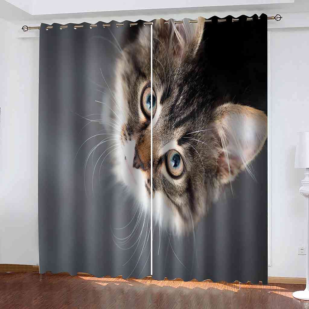 Rideau occultant chaton pour chambre d'enfant : douceur et isolation thermique de la fenêtre