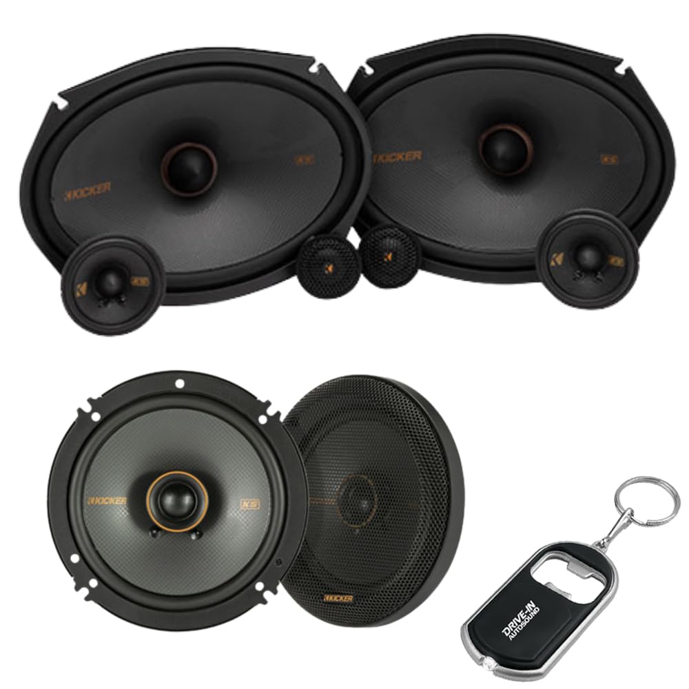 Amazon.com: KICKER KS-Series 51KSS369 6x9 3-Way Component Speaker