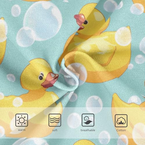 Wusikd Rubber Ducks Girls' Underwear Cotton Bubbles Girls Briefs Soft Toddler Underwear 2T3