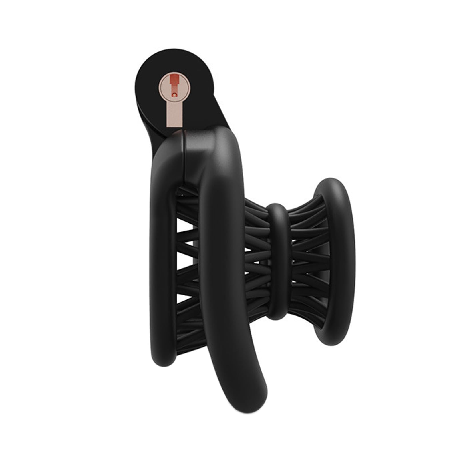 SeLgurFos Ceintures de Chasteté Négative Cage de Chasteté Hommes avec 4 Cock Rings BDSM Jouets Sexuels (Black)