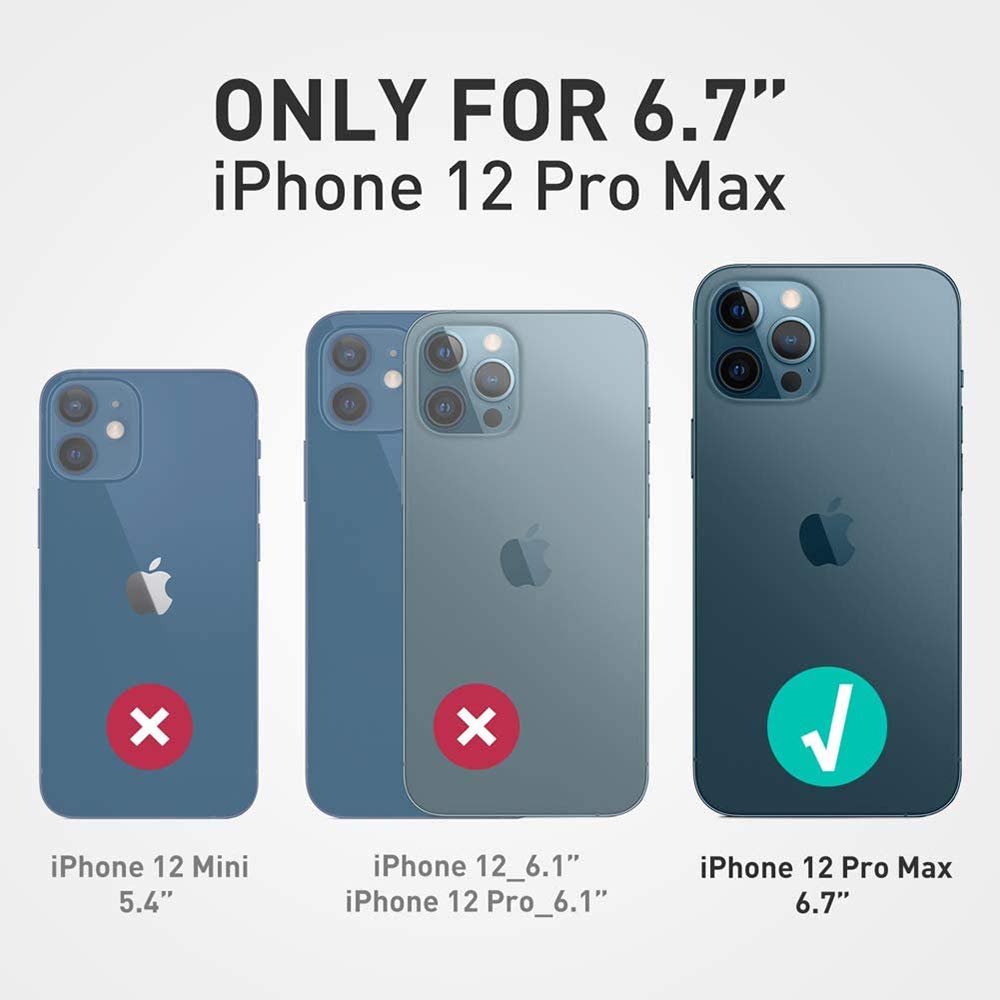 HUOUH per iPhone 12 Pro Max 6.7 Custodia a Portafoglio con RFID Blocco PU In Pelle,Sintetica Tasca Carte Custodie Del Telefono Copertura Antiurto Con Slot di per Apple 12 Pro Max caso
