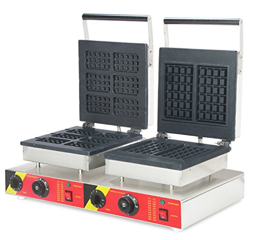 cgoldenwall np-566 kommerziellen Waffel, die sich Maschine 2 in 1 Waffeleisen Maker Antihaft-Waffel Toaster Doppelkopf Waffle Baker Elektrische Belgische Waffel Herd - 220V