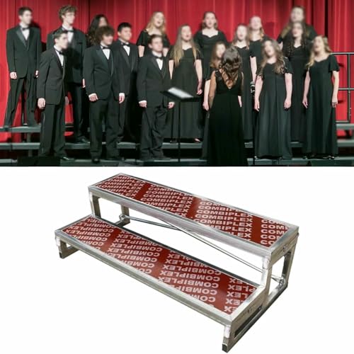 Échelles de scène mobiles et plateforme d'escalier robuste pour chœur - 2
