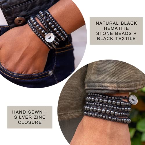 Spirit Wrist Becket Mens Beaded Bracelets, Cuff Bracelets For Women /Men – Black Bracelet For Women /Men, Hematite Bead Bracelet, Handmade Jewelry Bracelets - Boho Jewelry For Women, Gem Bracelet Cuff #TOP1