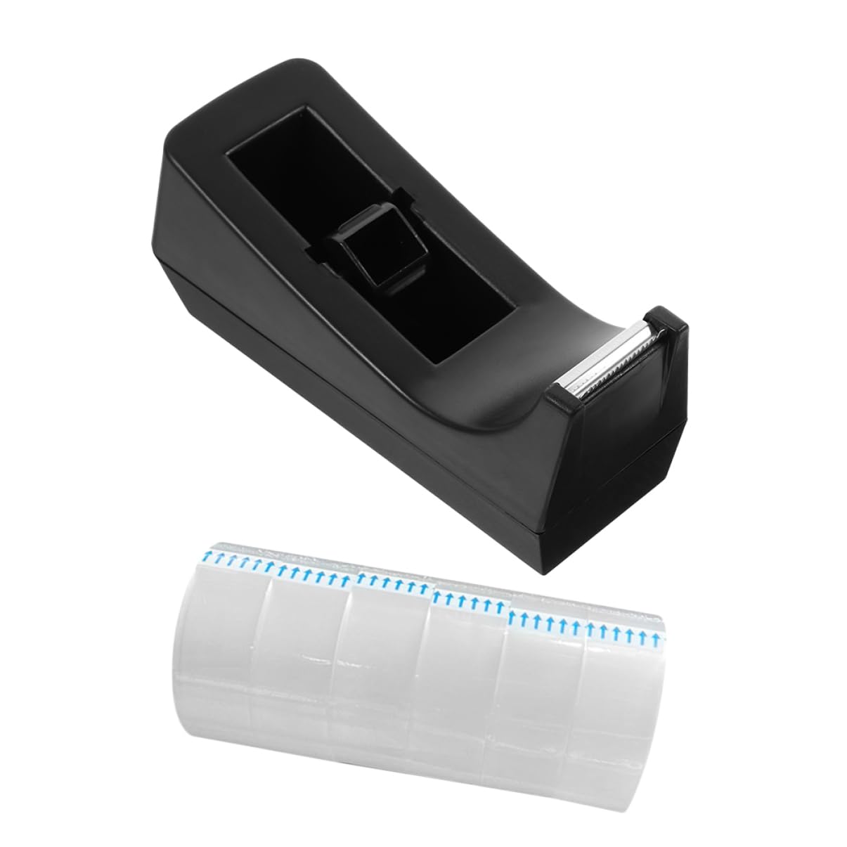 OSALADI Dispenser di Nastro Adesivo Struttura Robusta in Abs e Acciaio Inox da Scrivania, Design Compatto per Ufficio e Aula