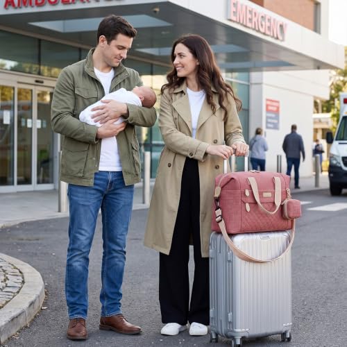 Image of Pritent Diaper Bag - Baby Diaper Bag Waterproof Large Maternity Travel Baby Bag for Mom and Dad