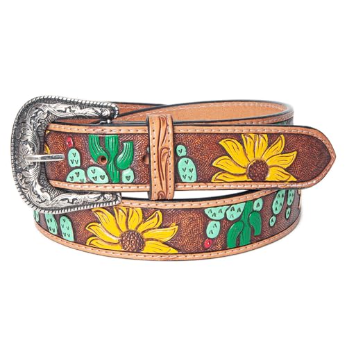 American Darling Women's Floral Scroll Belt