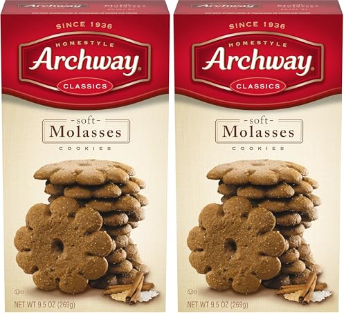 Archway Cookies, Soft Molasses Cookies, 9.5 Oz (Pack of 2)