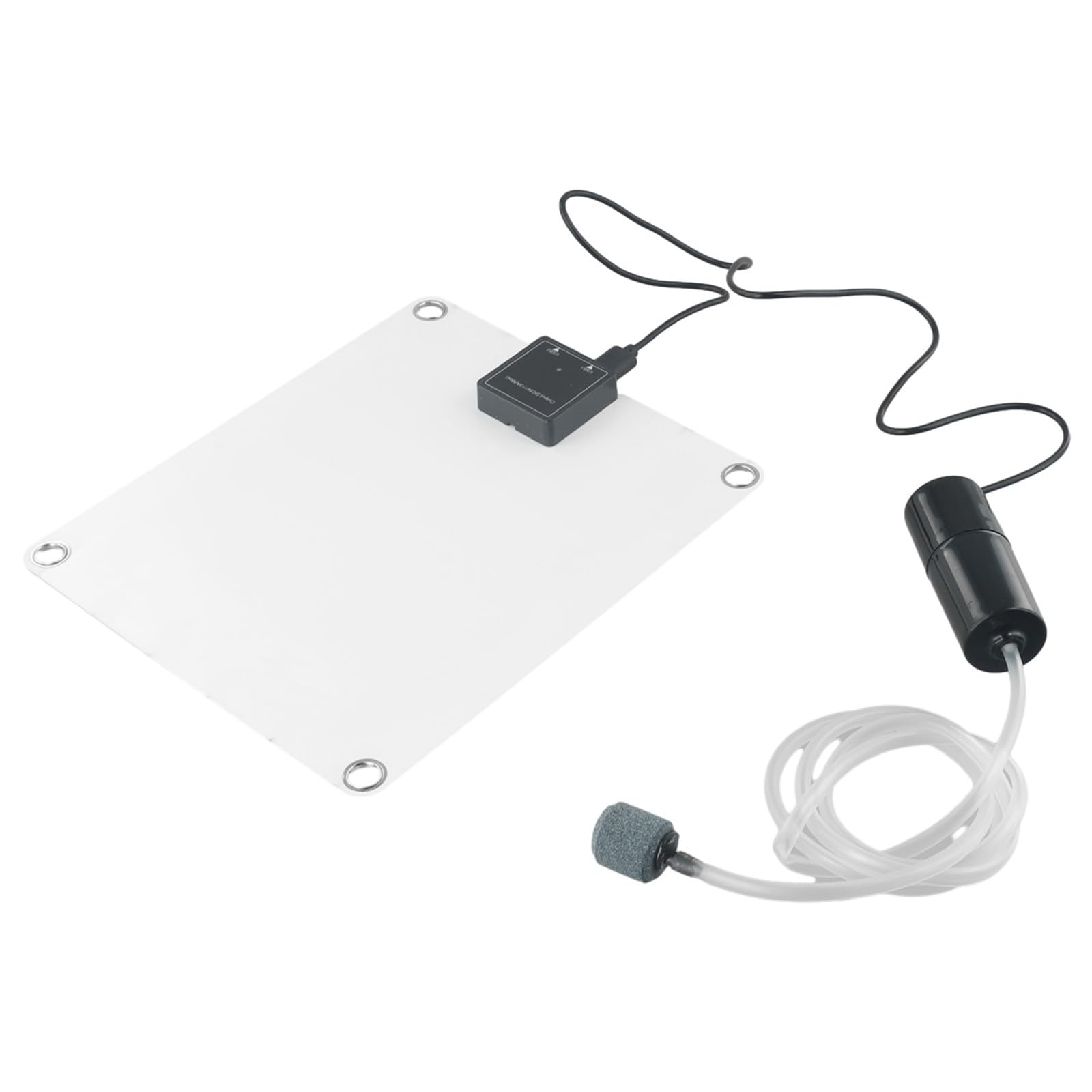 Aérateur solaire de bassin 20 W, pompe à oxygène silencieuse avec panneau monocristallin pour bassins et aquariums extérieurs