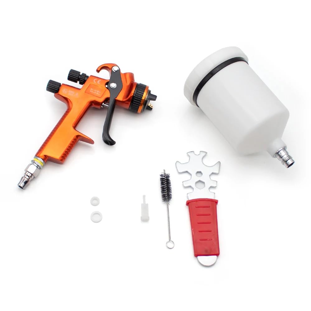 Automatyczny pistolet natryskowy do malowania blachy, wysoka atomizacja HVLP regulowany opryskiwacz pneumatyczny 1,3 mm standardowa dysza interfejs G1/4