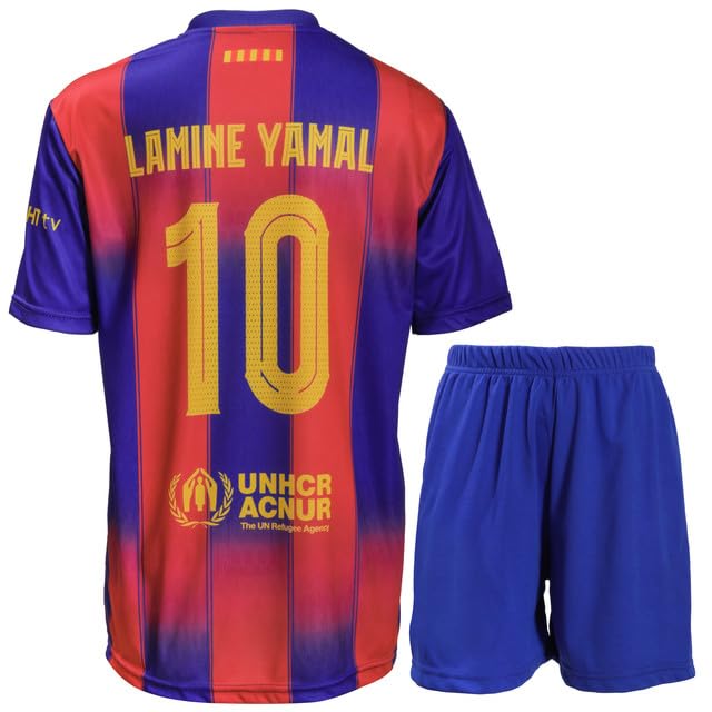 Hawkara Barcelona 2025/2026 Yamal #10 Heim Kinder Trikot mit Kurz, Neu...
