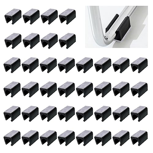 UFURMATE Chair Pads, 40pcs 13mm Plastic with Felt Pads, U-Shaped Tube Floor Protectors