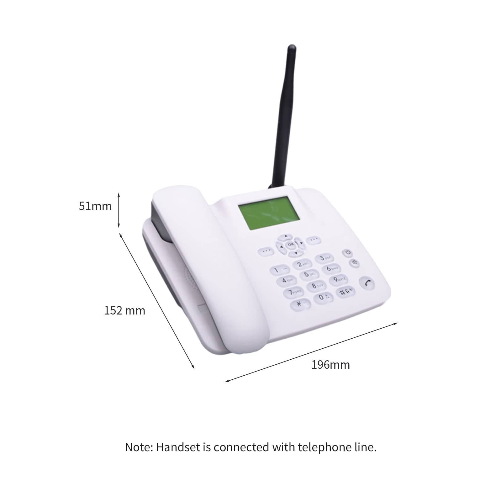 Téléphone de bureau rétro classique pour ligne fixe, téléphone de bureau à ligne